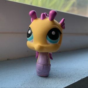 LPS littlest pet shop yellow and purple seahorse